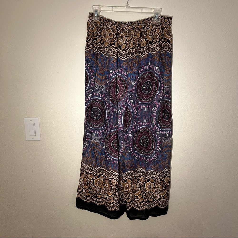 NWT Bohemian style pants with front tie (A2) - Picture 3 of 5